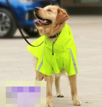 Waterproof Reflective Dog Raincoat – Lightweight Spring & Summer Cape for Large Dogs