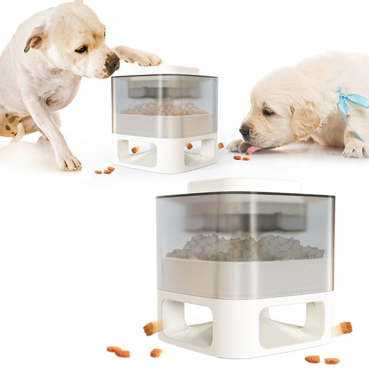 Puppy Play & Snack Tower — Slow Feeder Fun Food Dispenser!